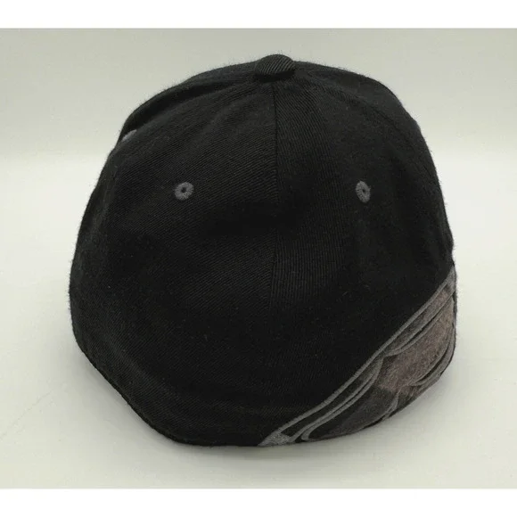 SRH‎ Flex Fit 210 Fitted Men's Baseball Hat Cap Black W/ Plaid Logo 7 1/4-7 5/8 - Picture 8 of 9
